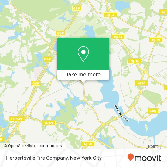 Herbertsville Fire Company map