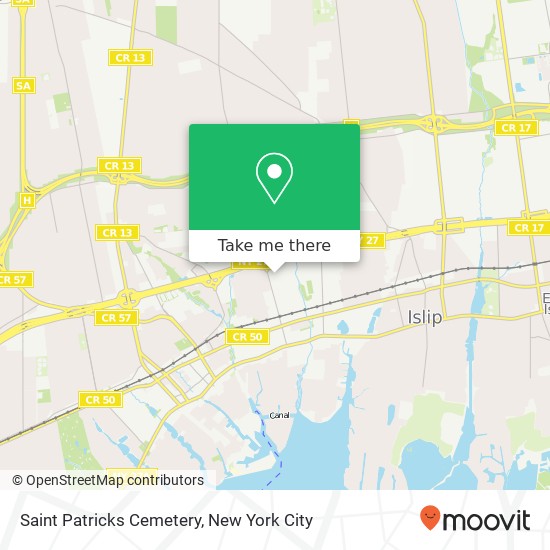 Saint Patricks Cemetery map