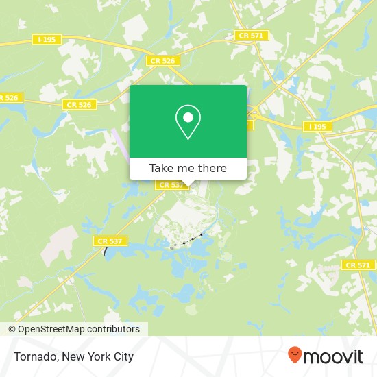 Tornado map