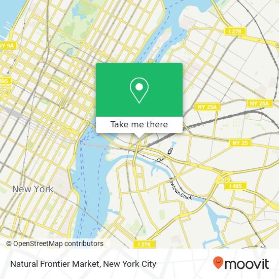 Mapa de Natural Frontier Market