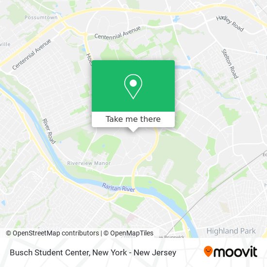 Busch Student Center map
