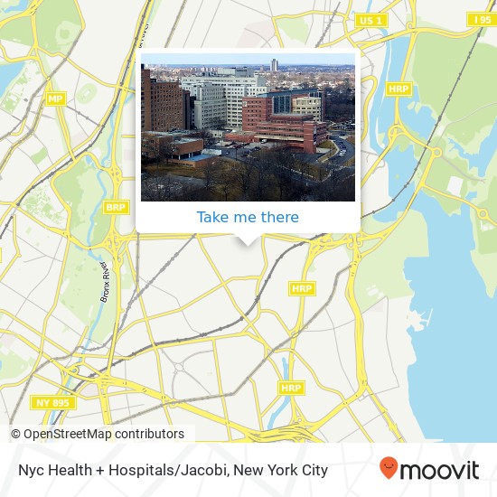 Nyc Health + Hospitals/Jacobi map