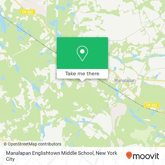 Mapa de Manalapan Englishtown Middle School