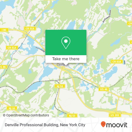 Mapa de Denville Professional Building