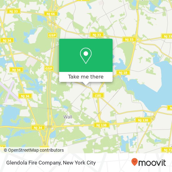 Glendola Fire Company map