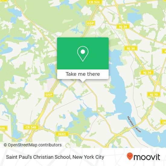 Saint Paul's Christian School map
