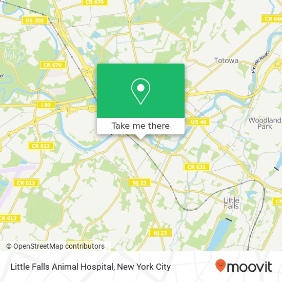 Little Falls Animal Hospital map