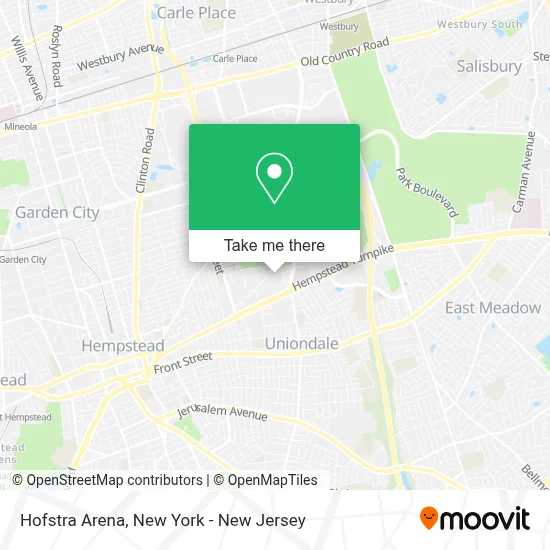 Hofstra Arena map