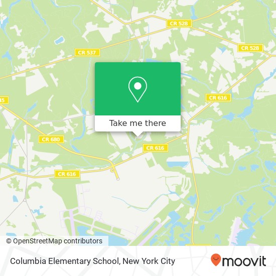 Columbia Elementary School map