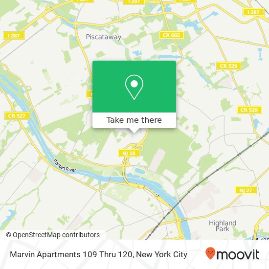 Marvin Apartments 109 Thru 120 map