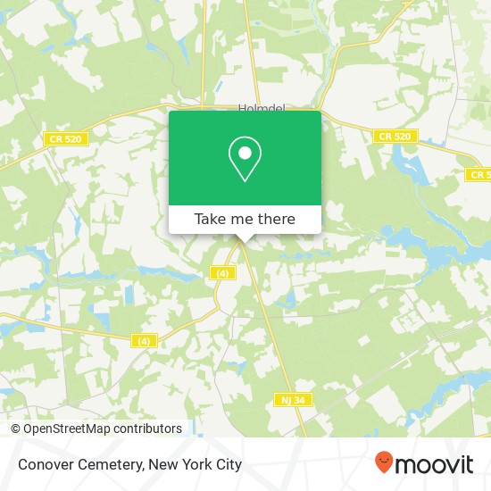 Conover Cemetery map