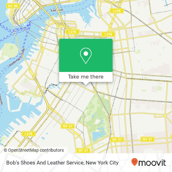 Mapa de Bob's Shoes And Leather Service