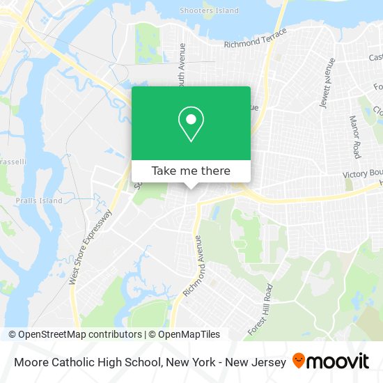 Moore Catholic High School map