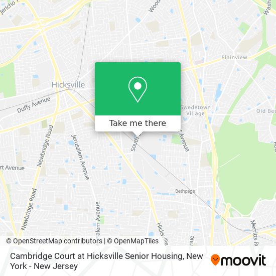 Mapa de Cambridge Court at Hicksville Senior Housing