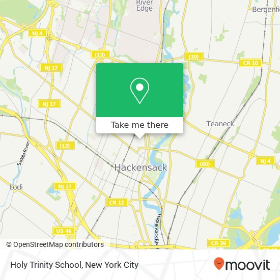 Holy Trinity School map