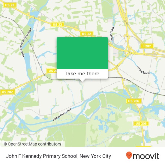 Mapa de John F Kennedy Primary School