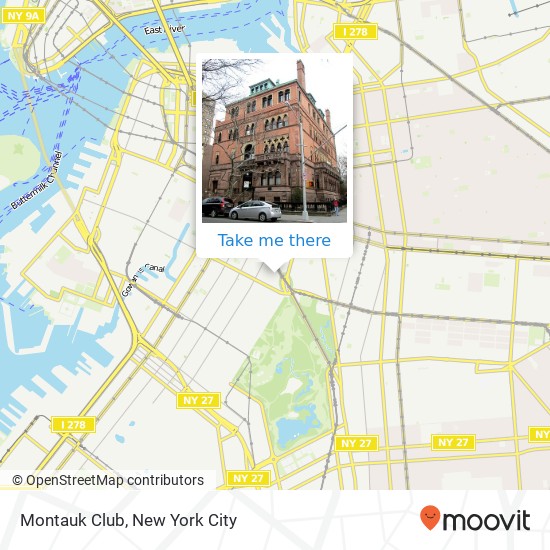 Montauk Club map