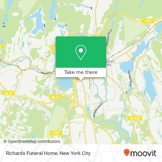 Richards Funeral Home map