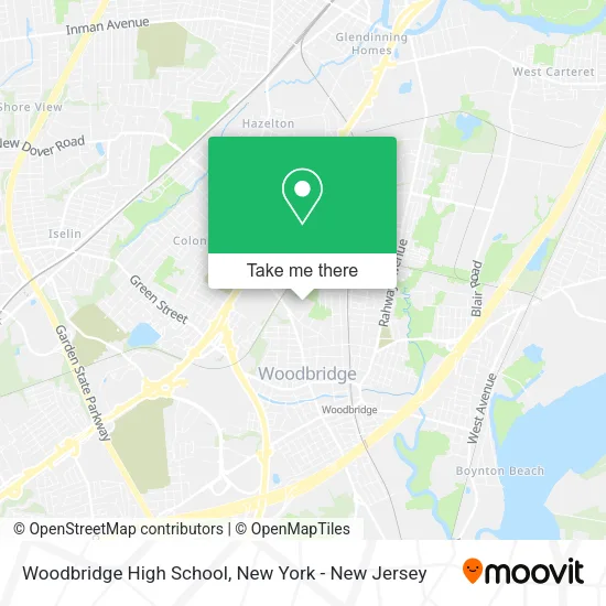 Woodbridge High School map