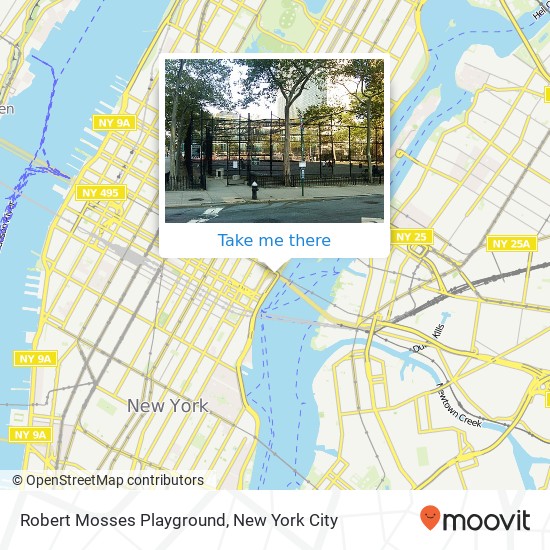 Robert Mosses Playground map