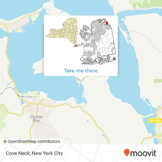 Cove Neck map