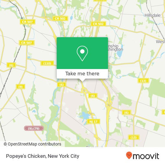 Popeye's Chicken map