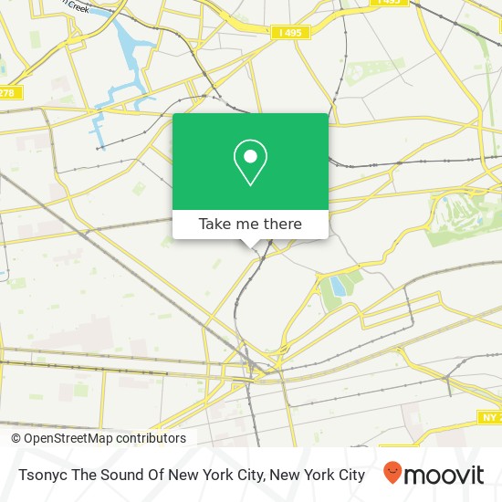 Mapa de Tsonyc The Sound Of New York City
