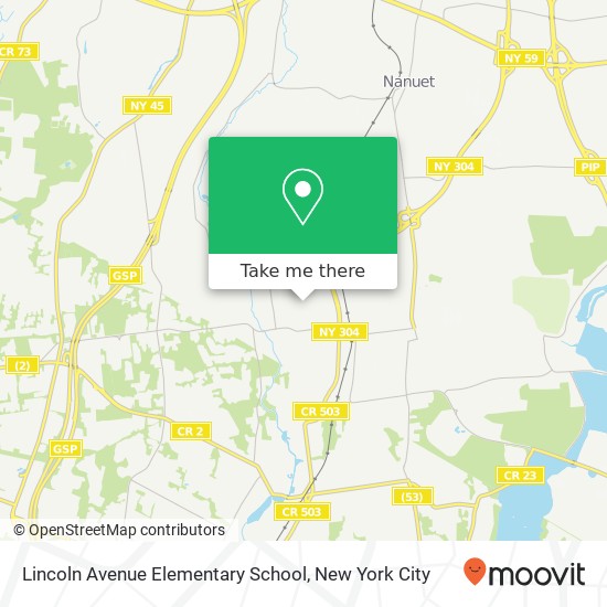 Mapa de Lincoln Avenue Elementary School