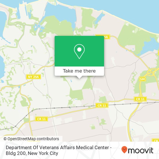 Mapa de Department Of Veterans Affairs Medical Center - Bldg 200