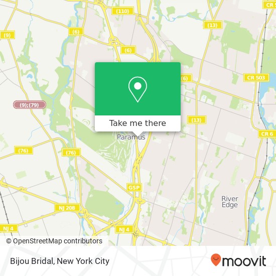 Bijou Bridal map