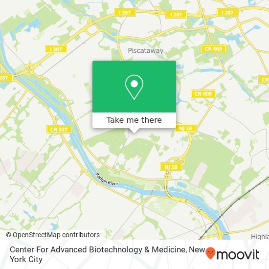 Center For Advanced Biotechnology & Medicine map