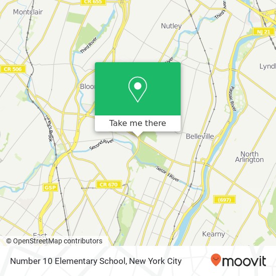 Number 10 Elementary School map