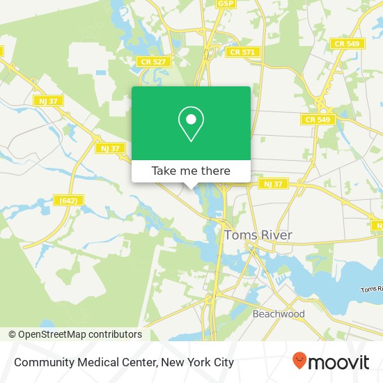 Mapa de Community Medical Center