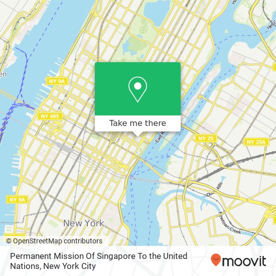 Mapa de Permanent Mission Of Singapore To the United Nations