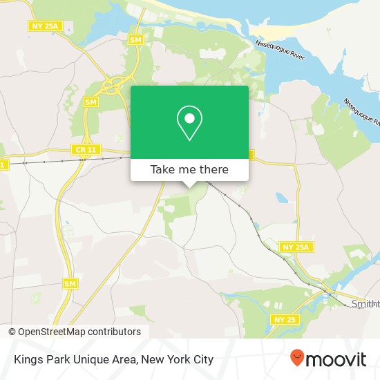 Mapa de Kings Park Unique Area