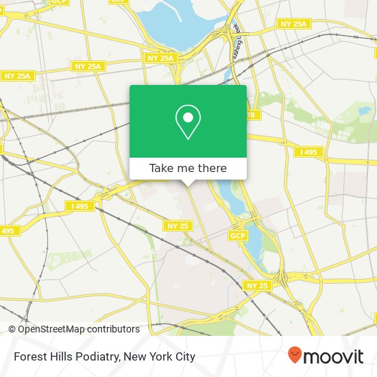 Forest Hills Podiatry map