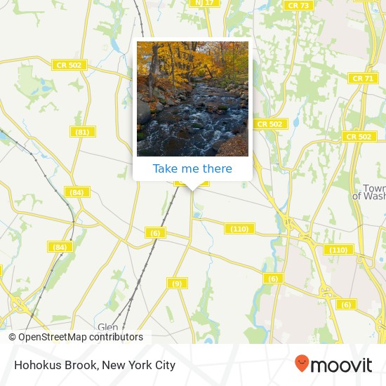 Hohokus Brook map