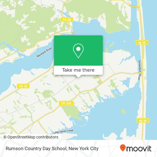 Rumson Country Day School map