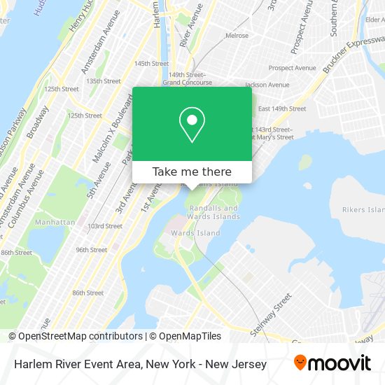 Harlem River Event Area map