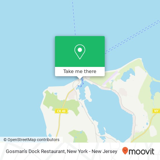 Mapa de Gosman's Dock Restaurant