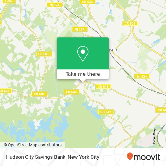 Hudson City Savings Bank map