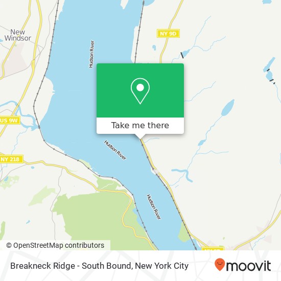 Breakneck Ridge - South Bound map