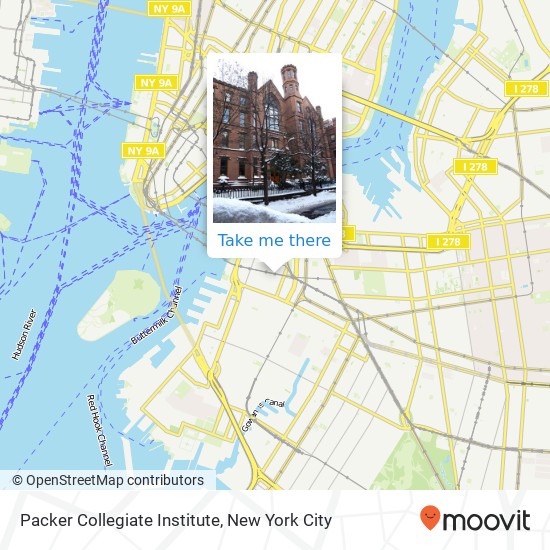 Packer Collegiate Institute map