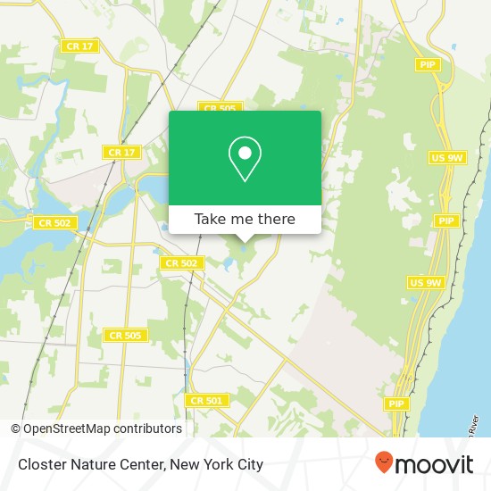 Closter Nature Center map