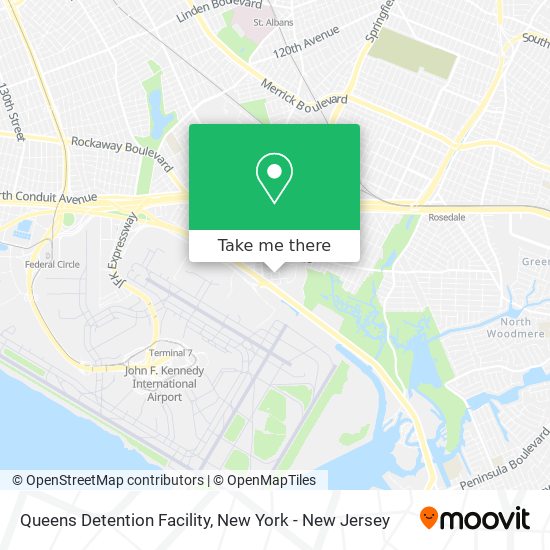 Mapa de Queens Detention Facility
