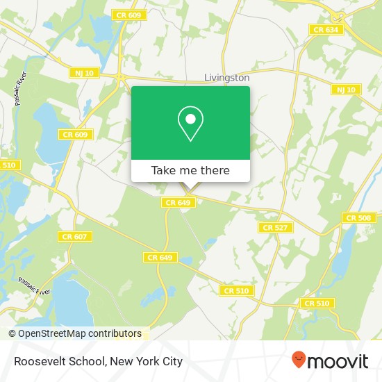 Roosevelt School map