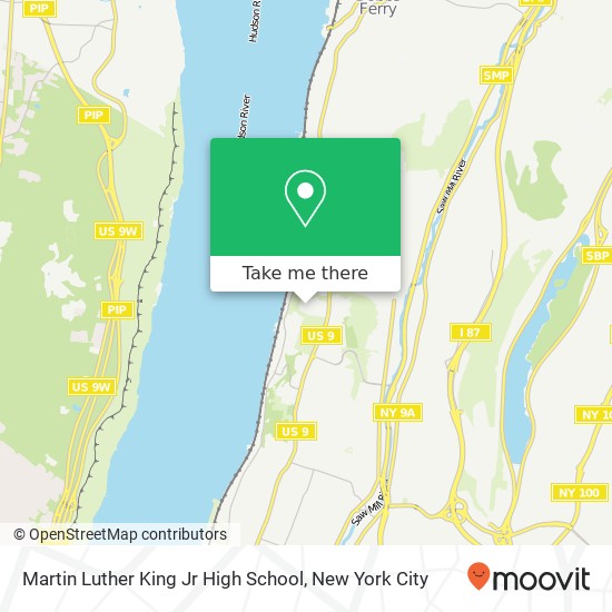 Mapa de Martin Luther King Jr High School