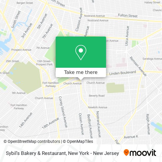 Mapa de Sybil's Bakery & Restaurant