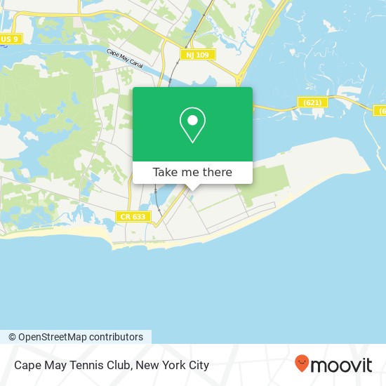 Cape May Tennis Club map