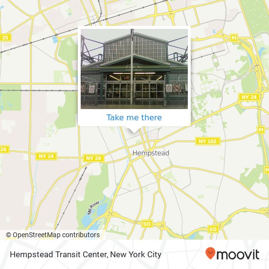 Hempstead Transit Center map